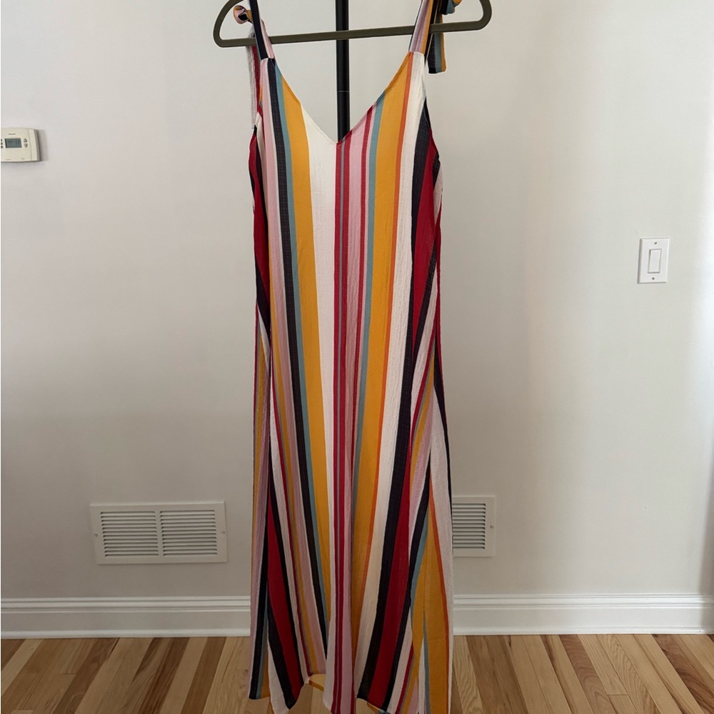 Pull&Bear Colorful Striped Maxi Dress